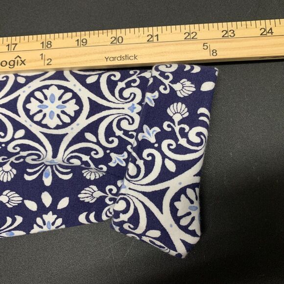 Vera Bradley Womens French Terry Quarter Zip Pullover Steel Blue Medallion - Picture 12 of 13